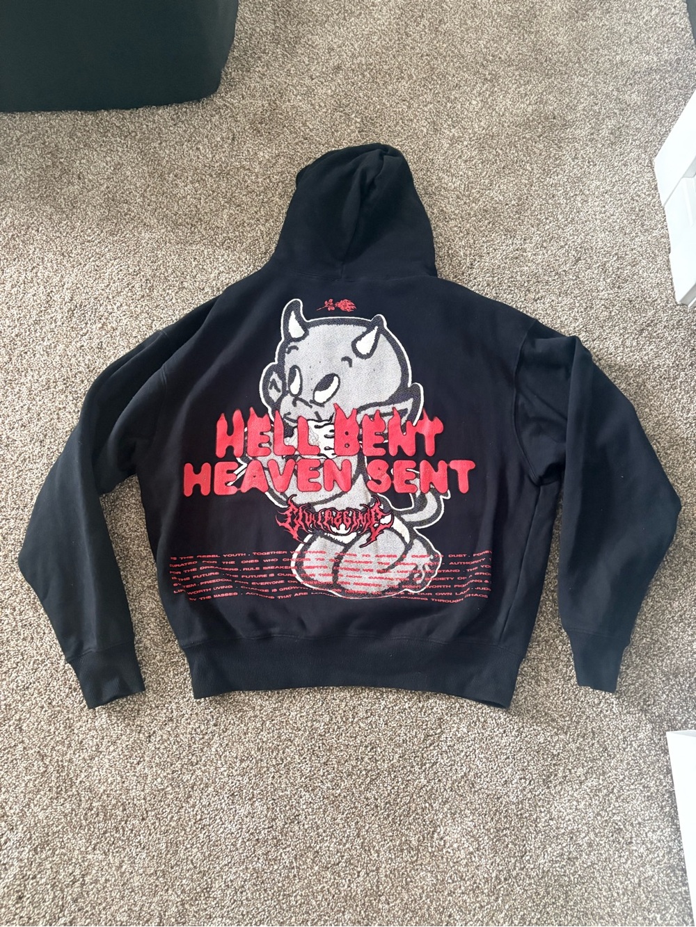 Civil Regime Hell Bent/ Heaven Sent snap hoodie